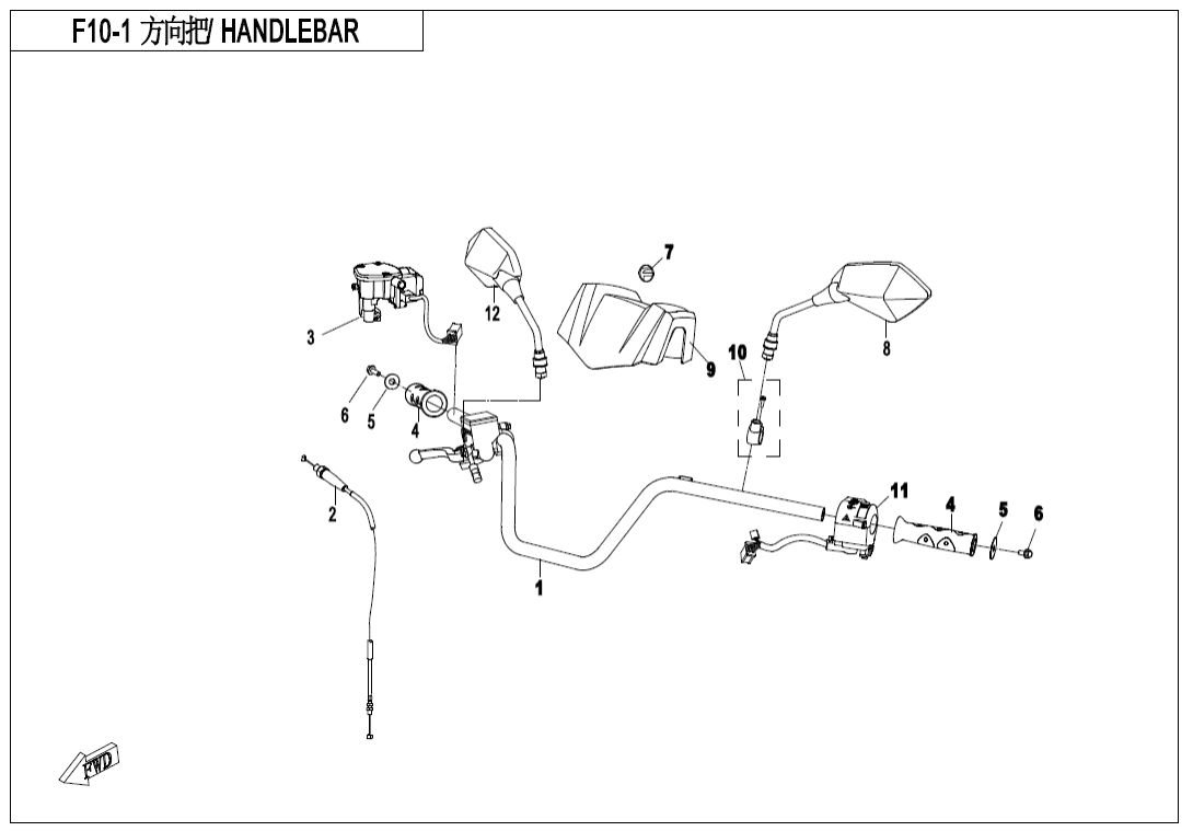 F10-1 HANDLEBAR