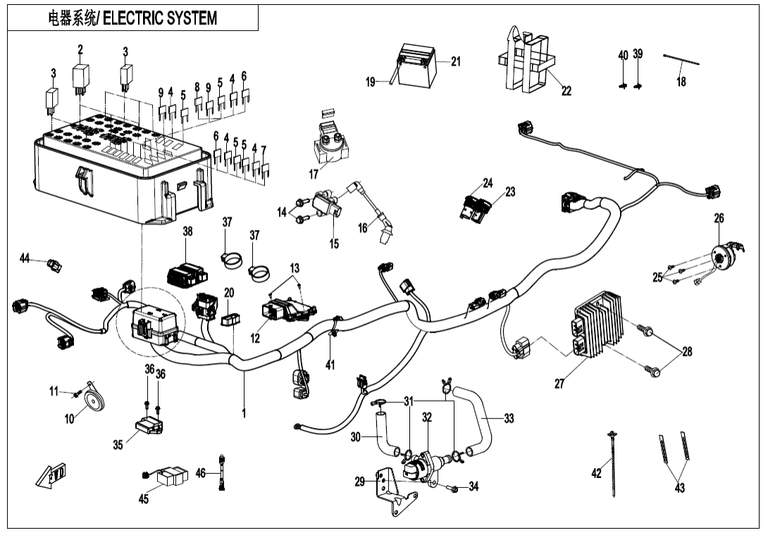 F15-1-A-V2 ELECTRIC SYSTEM(INTERNATIONAL)