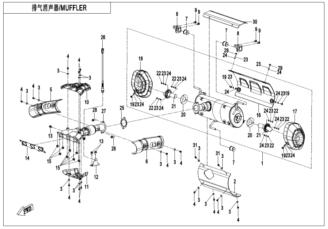 F02-V2 MUFFLER