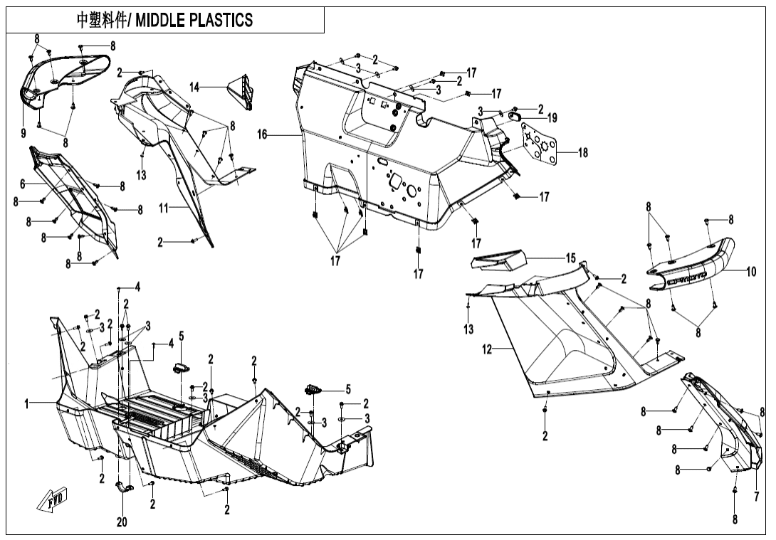 F04-3 MIDDLE PLASTICS