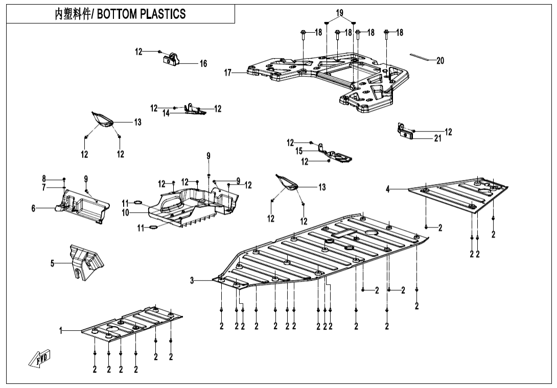F04-8 BOTTOM PLASTICS