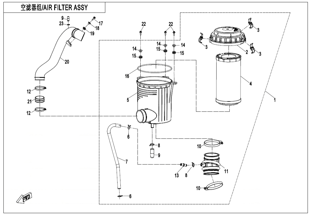 F41-1 AIR FILTER ASSY