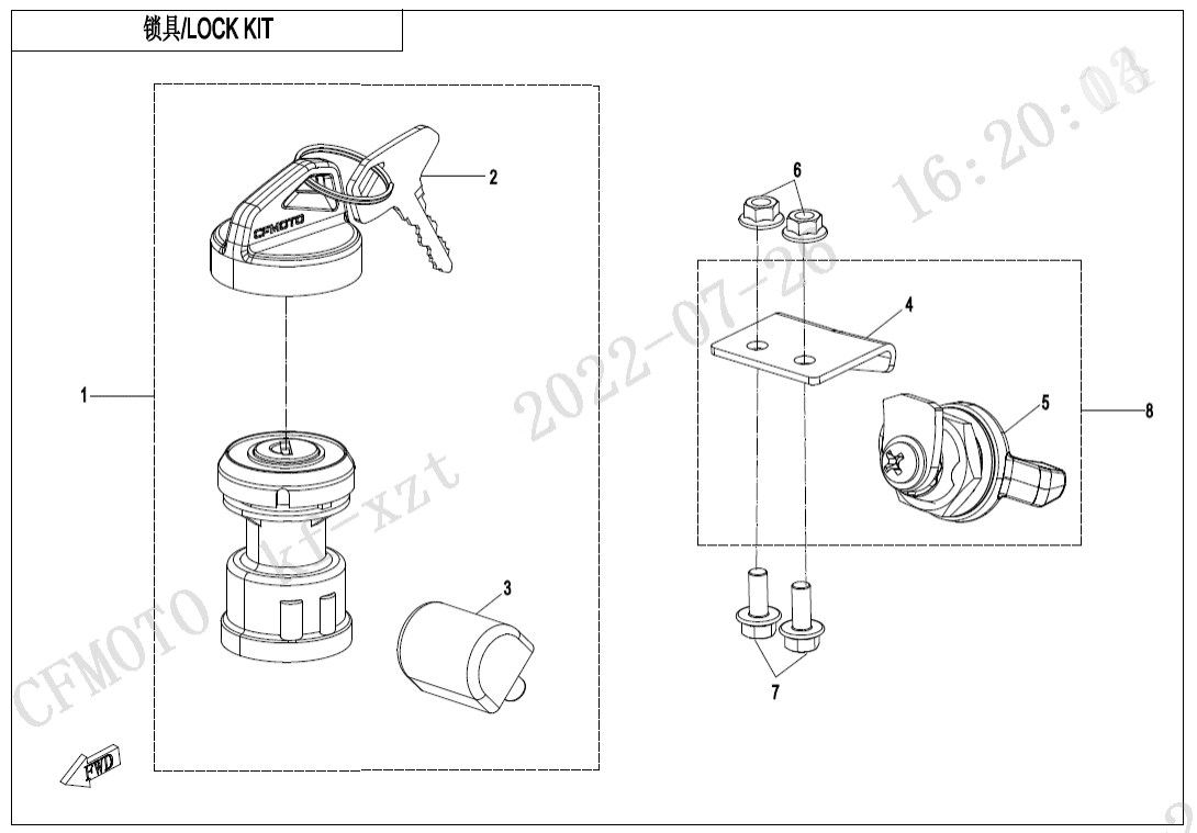 F01 LOCK KIT