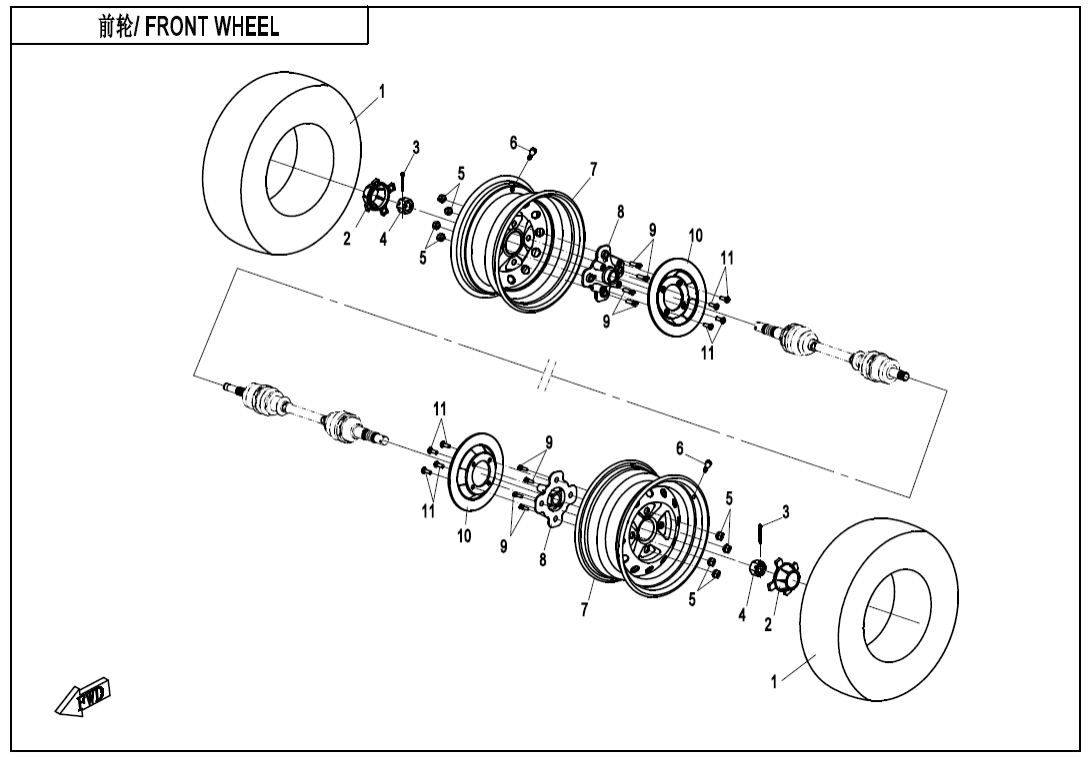 F07-B FRONT WHEEL