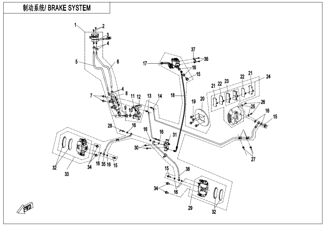 F08-1-B-V2 BRAKE SYSTEM