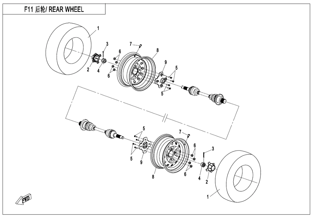 F11 REAR WHEEL