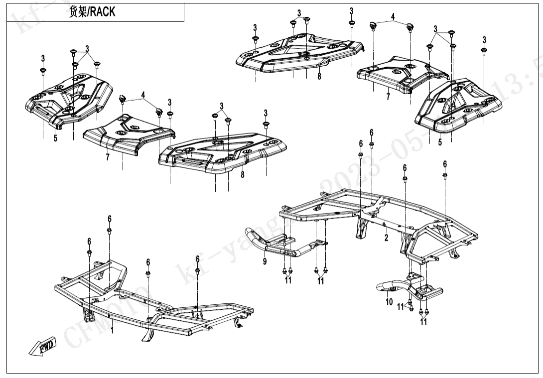F14-B RACK(PLASTIC)
