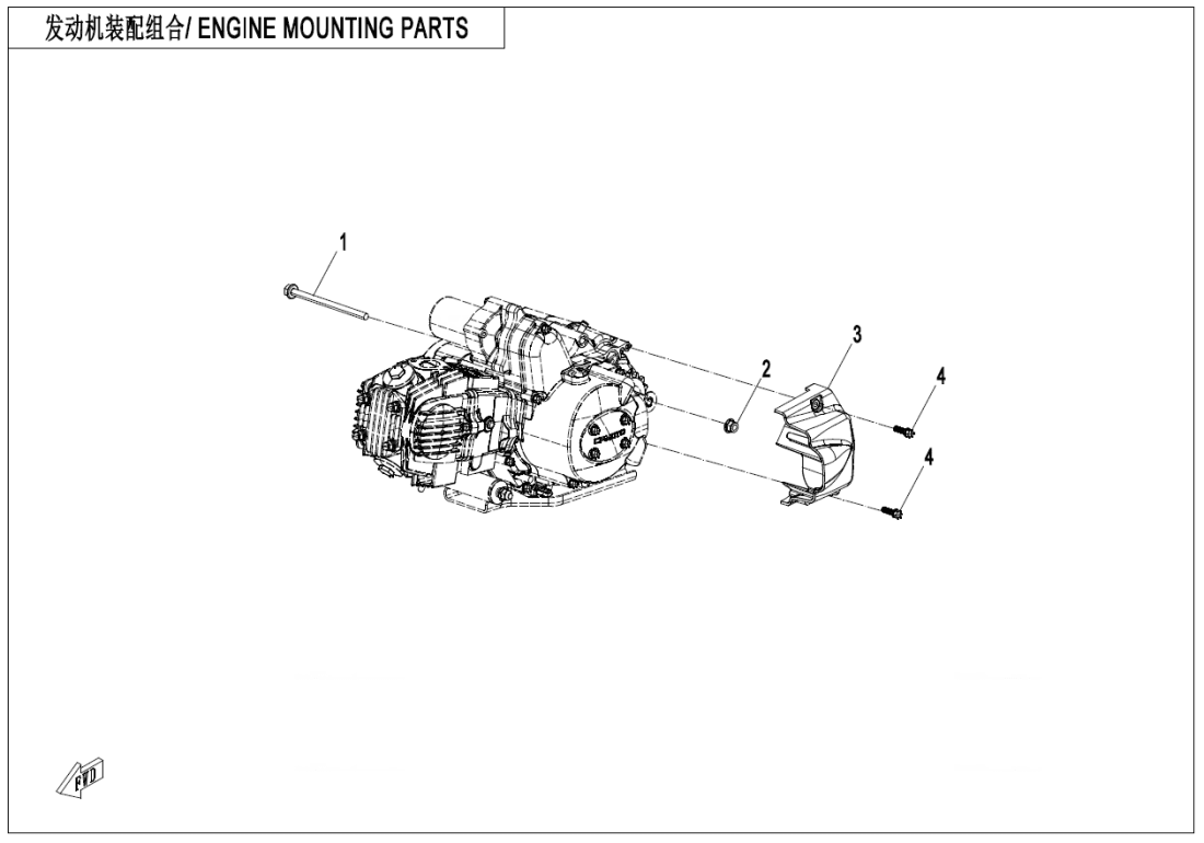 F00 ENGINE MOUNTING PARTS