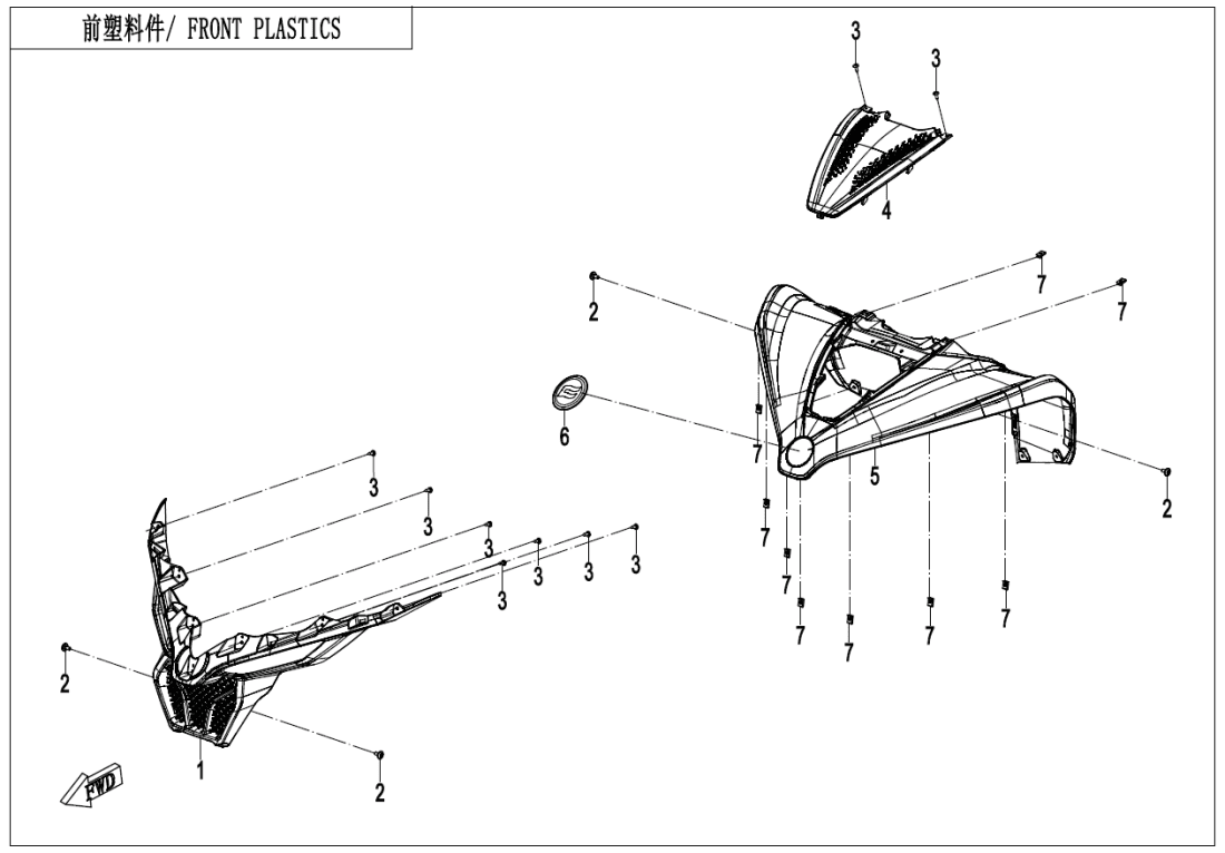 F04-1 FRONT PLASTICS