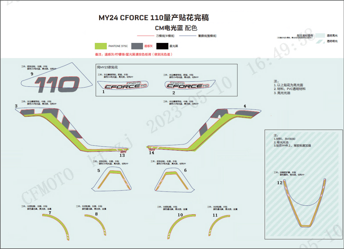 F19-2-B DECAL KITS(BAJA BLUE)