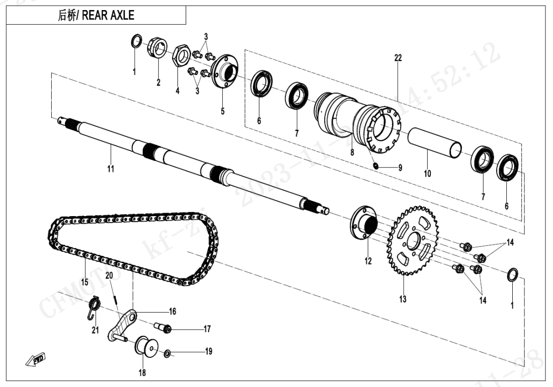 F33-V2 REAR AXLE