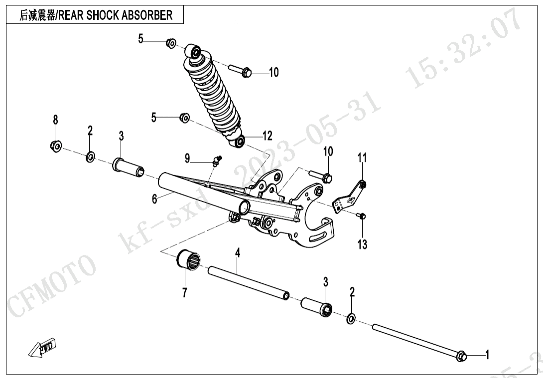 F06-B REAR SUSPENSION(BOLT ADJUSTMENT)