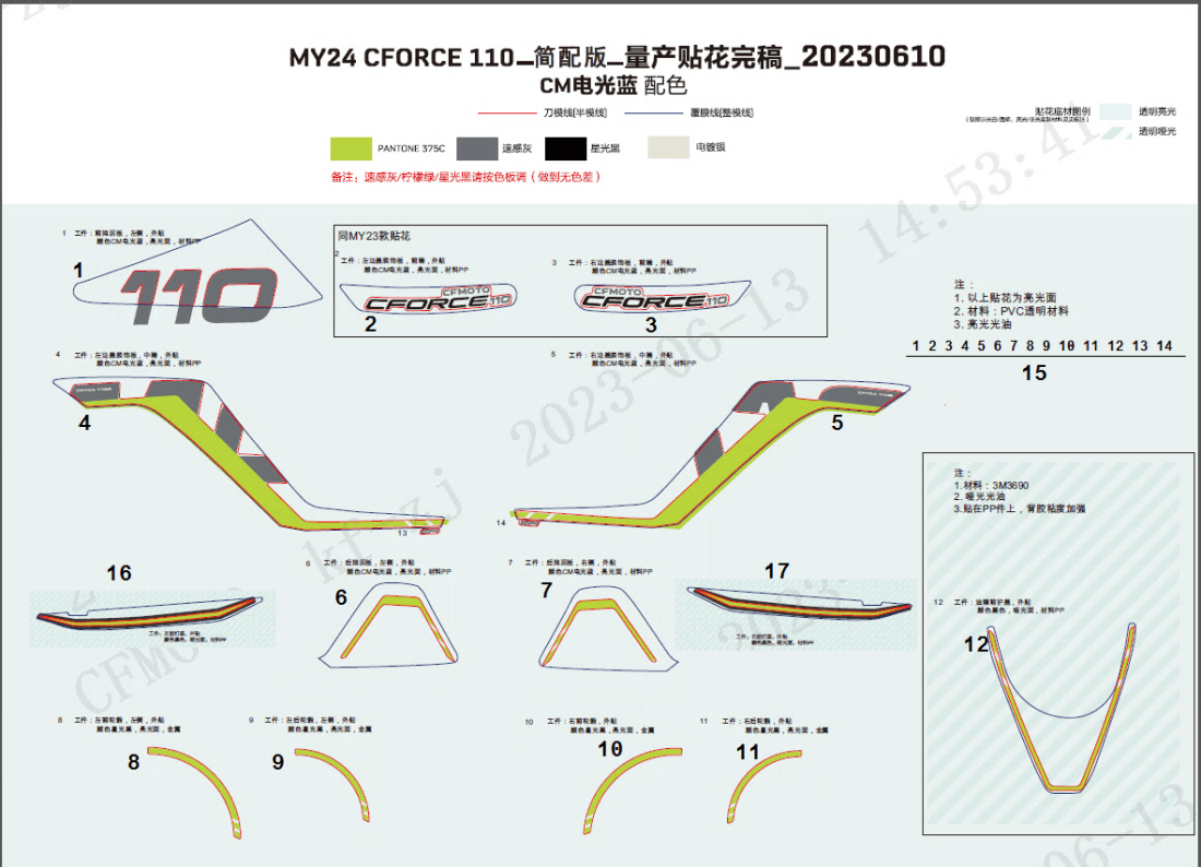 F19-2-B DECAL KITS(BAJA BLUE)