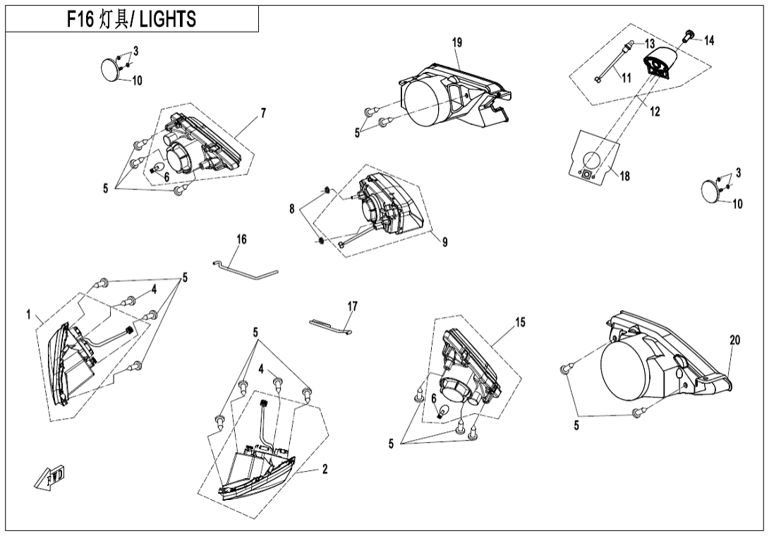 F16 LIGHTS