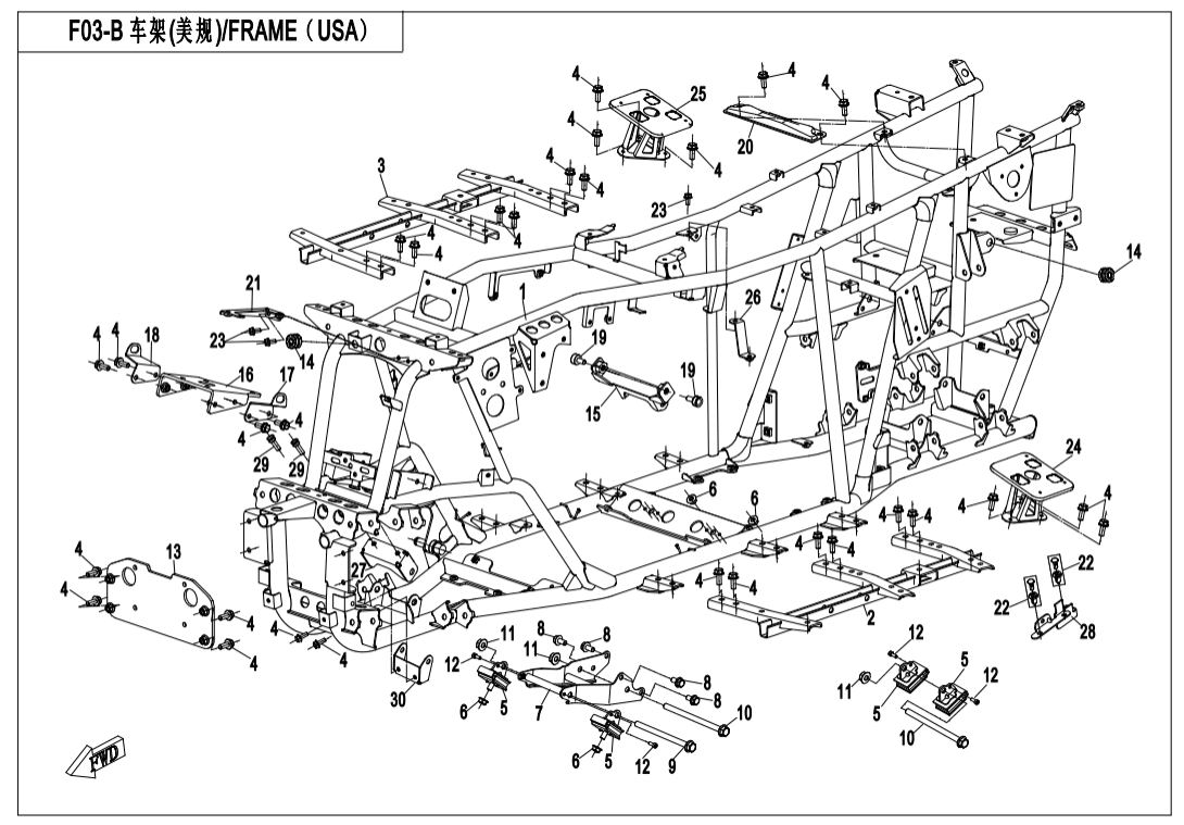 F03-B FRAME(USA)