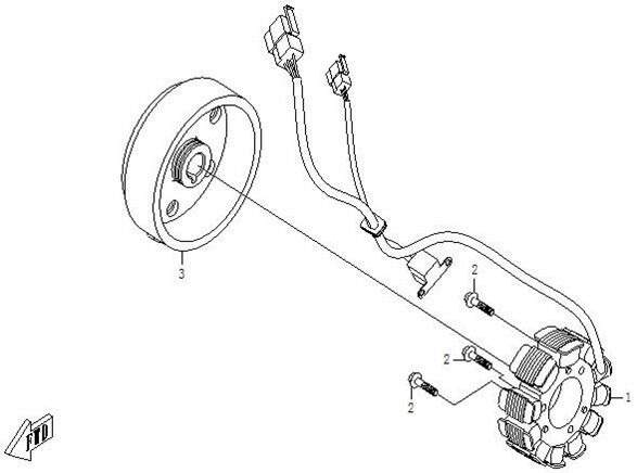Magneto stator