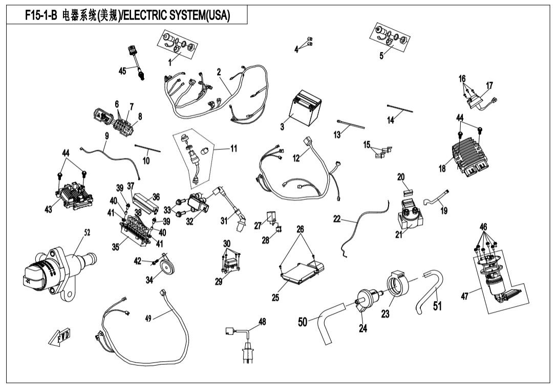 F15-1-B ELECTRIC SYSTEM(USA)