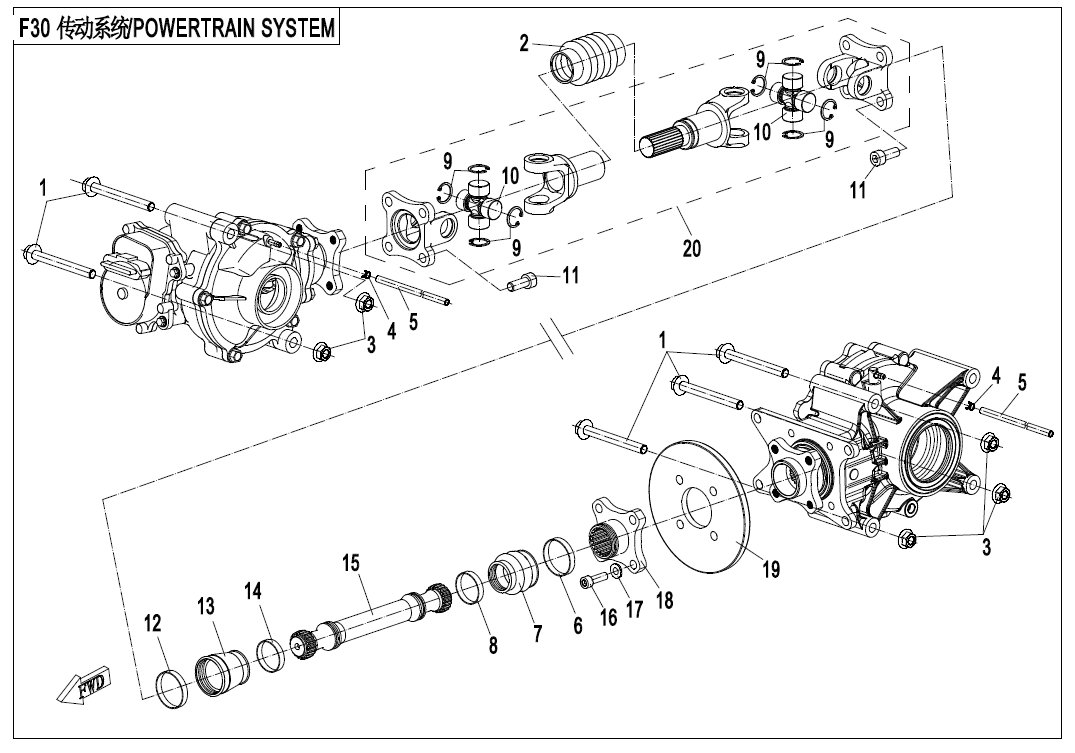 F30-B DRIVETRAIN SYSTEM(NEW)