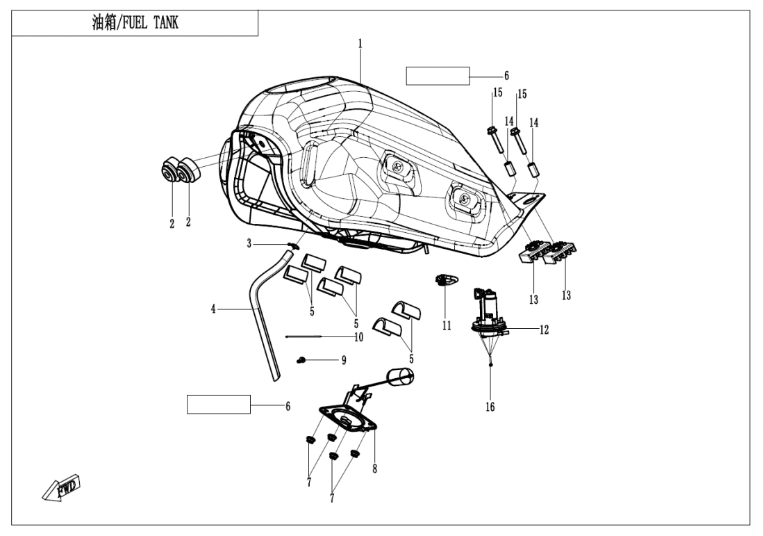 F12 FUEL TANK