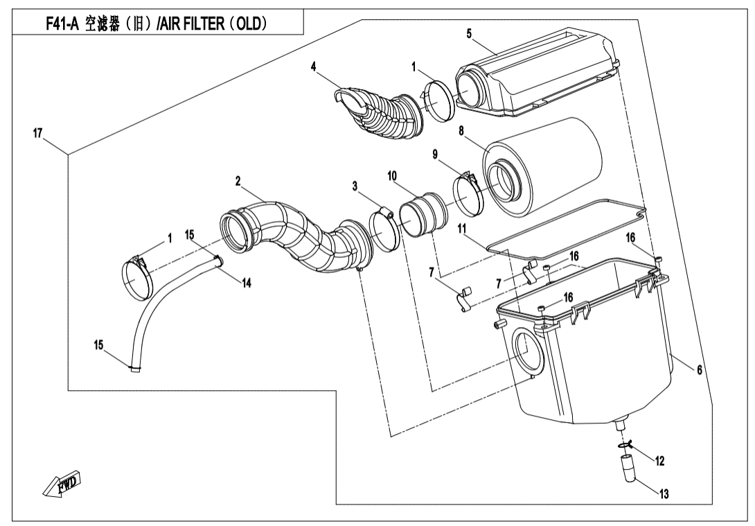 F41-A AIR FILTER(OLD)