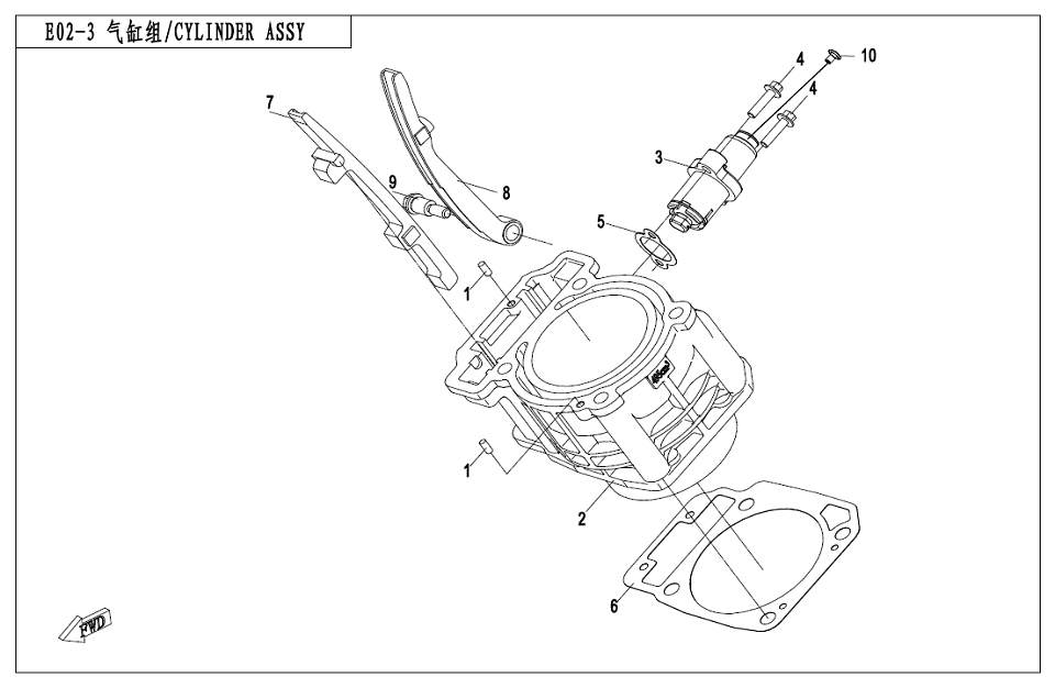 E02-3 CYLINDER ASSY