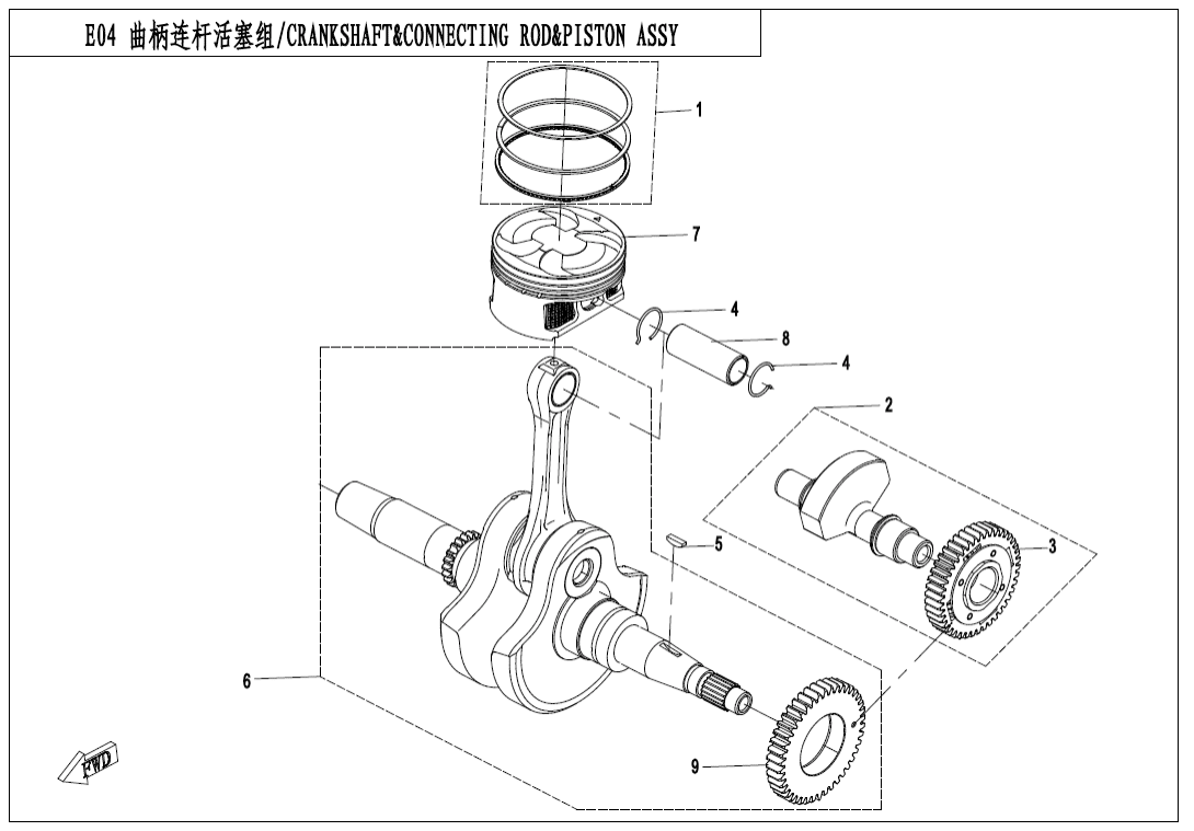 E04 CRANKSHAFT_CONNECTING ROD_PISTON ASSY