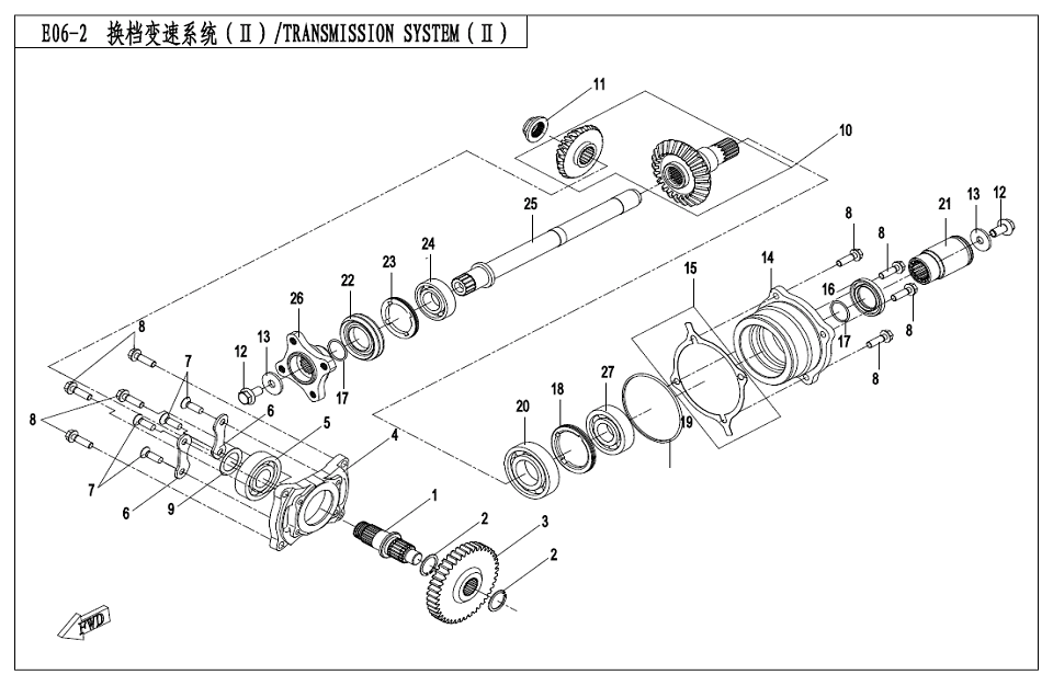 E06-2 TRANSMISSION SYSTEM(2, OLD)