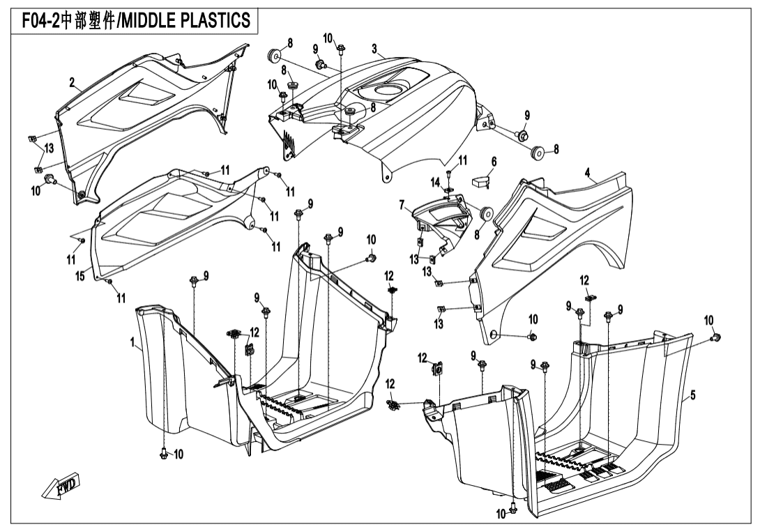 F04-2 MIDDLE PLASTIC