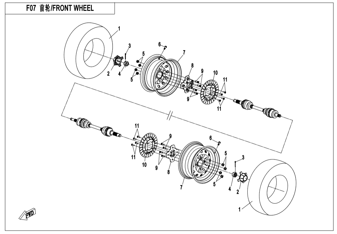 F07-A FRONT WHEEL