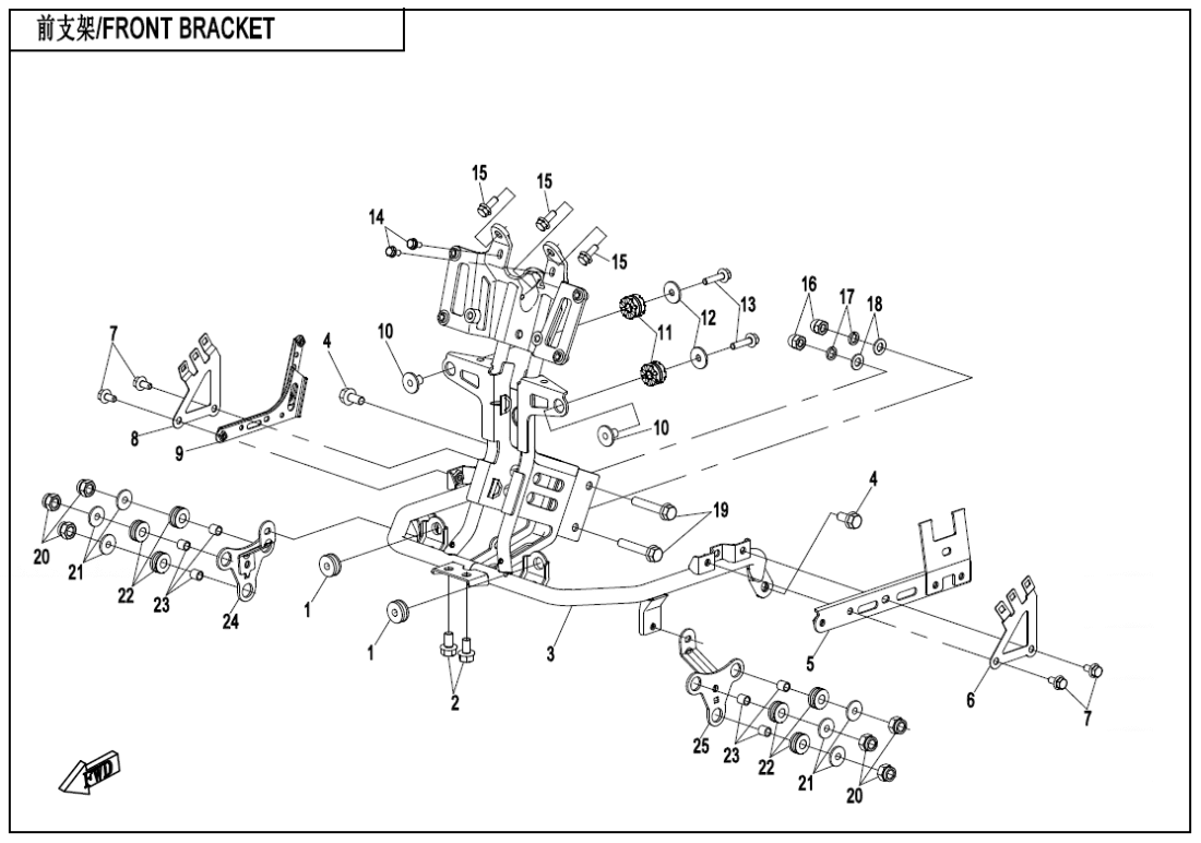 F03-1 FRONT BRACKET