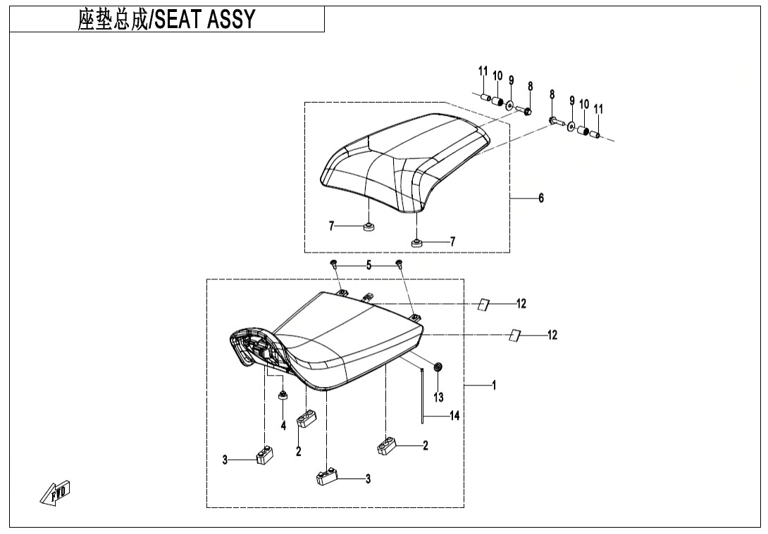 F13-B SEAT ASSY(HEATING FUNCTION)