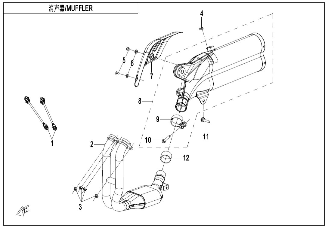 F02-B MUFFLER(BRAZIL)