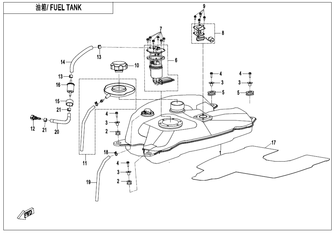F12 FUEL TANK
