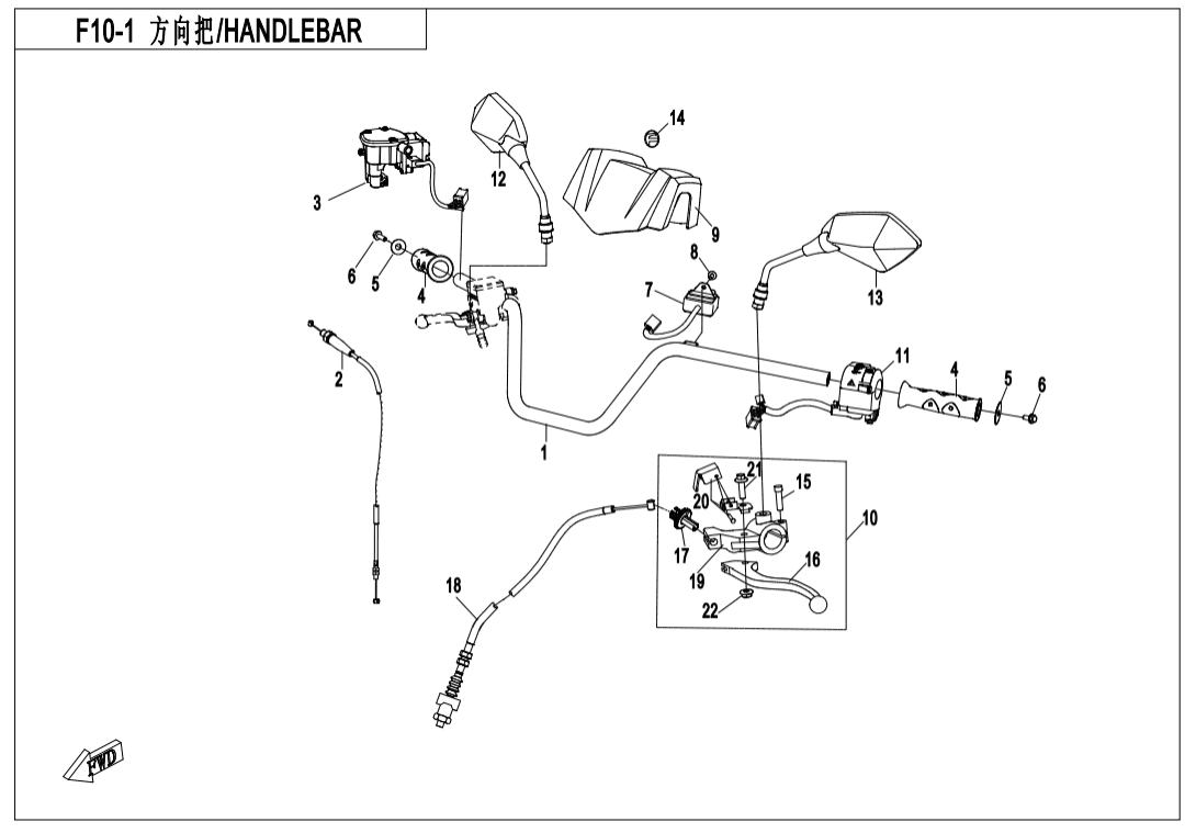 F10-1 HANDLEBAR