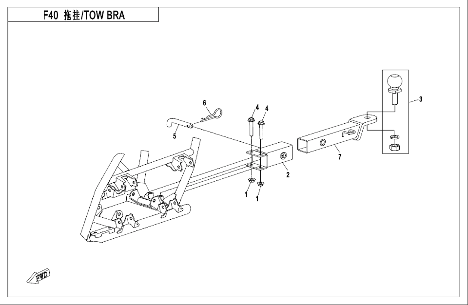 F40 TOWBAR