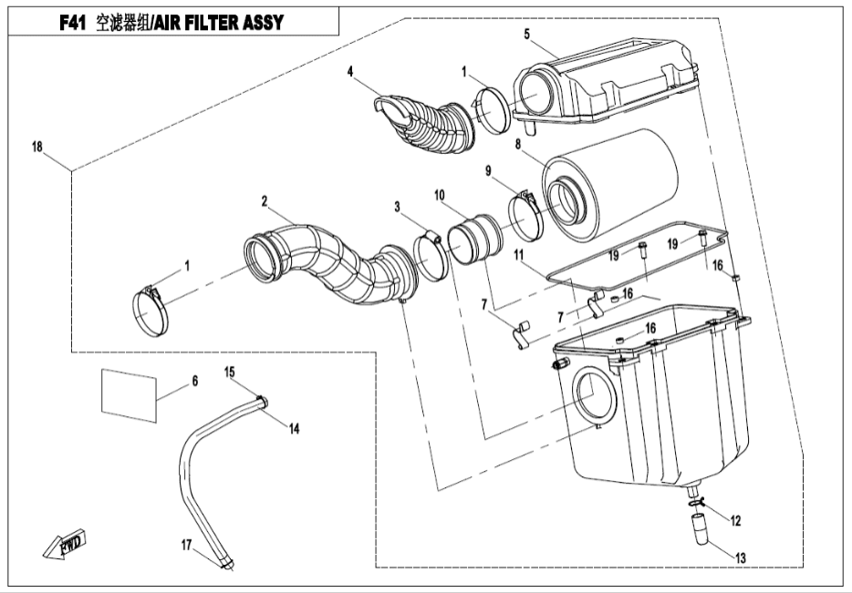 F41 AIR FILTER ASSY