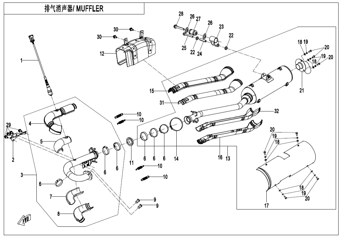 F02-C-V1 MUFFLER(INTERNATIONAL)