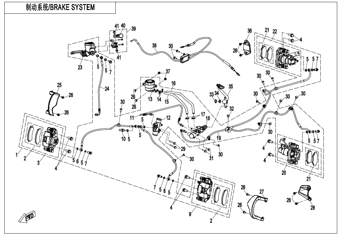 F08-A BRAKE SYSTEM(RH PARKING)