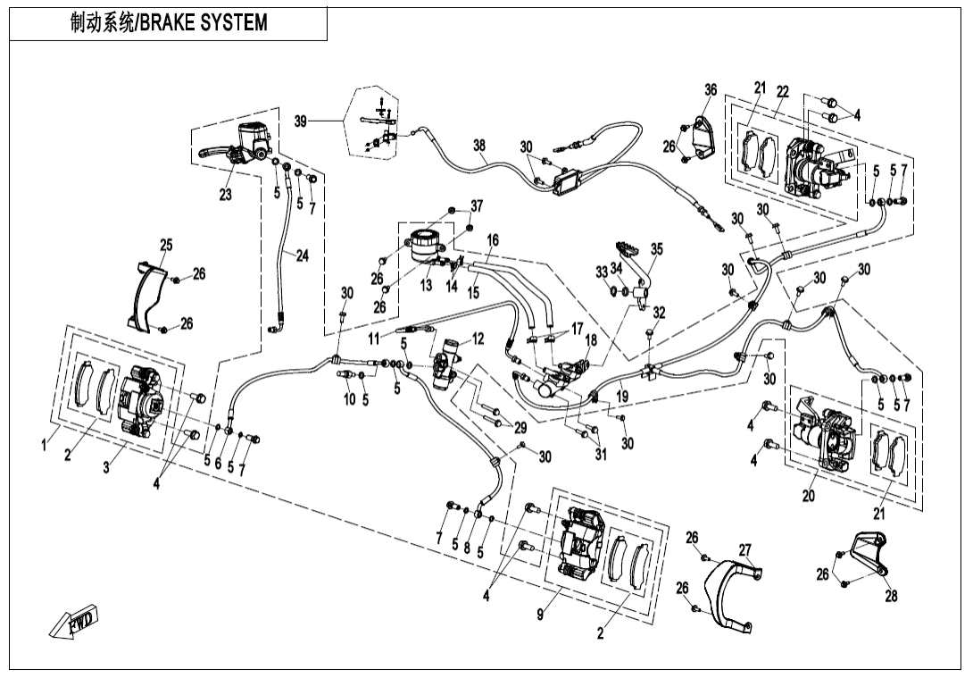F08-B BRAKE SYSTEM(LH PARKING)