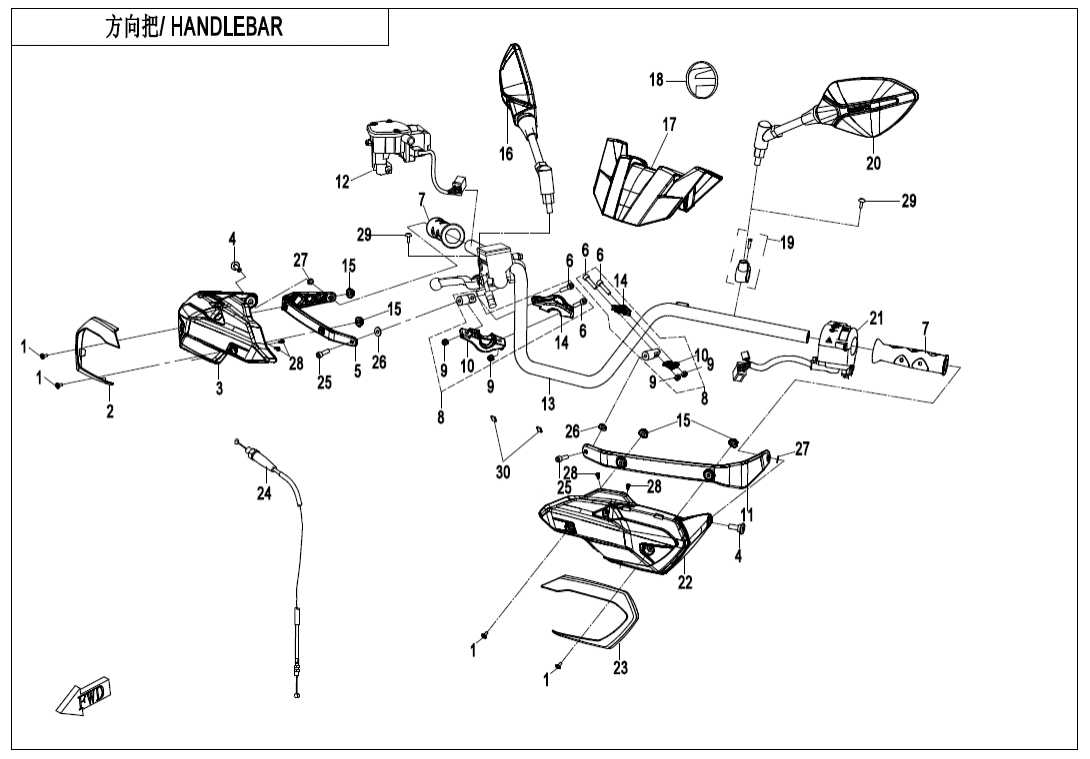 F10-1-V1 HANDLEBAR