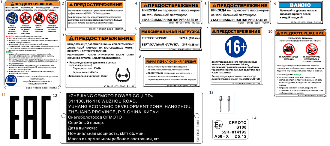 F19-2-D WARNING DECAL(FOR RUSSIA ONLY)