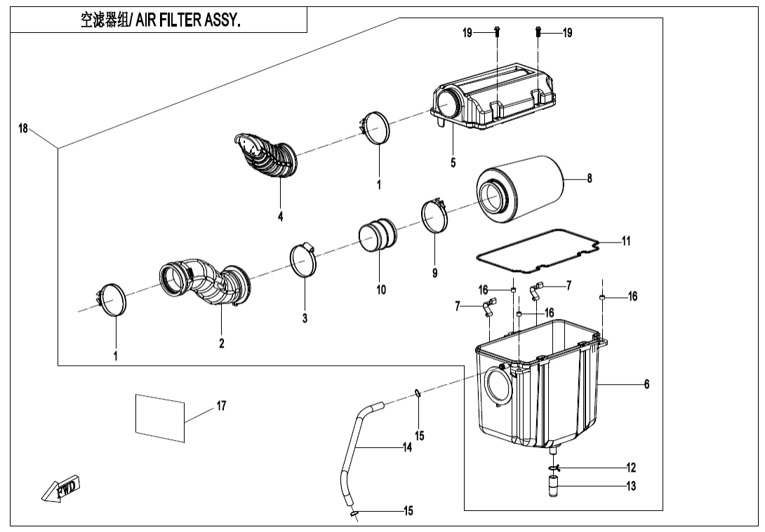 F41-V2 AIR FILTER ASSY.
