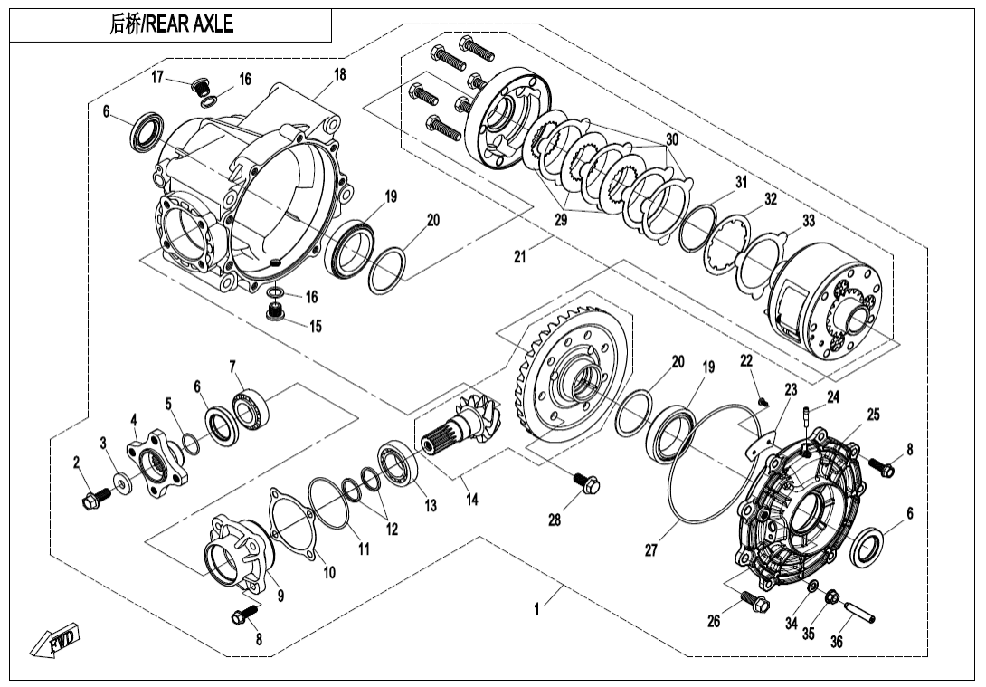 REAR AXLE(AUTOMATIC DIFFERENTIAL LOCK)