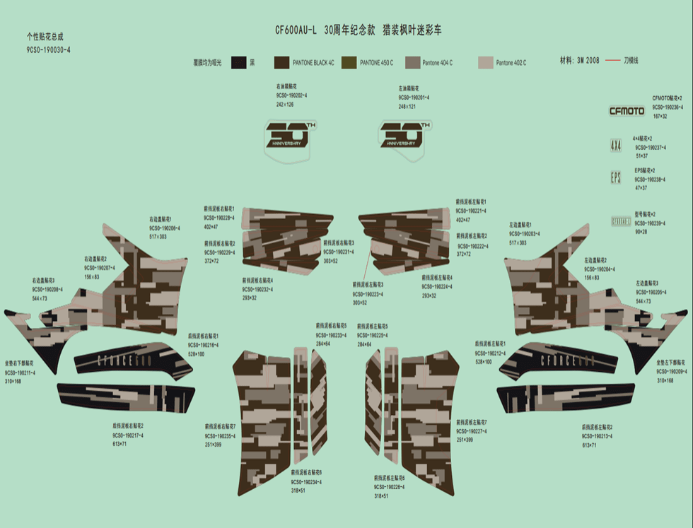 Nálepky (TRUE TIMBER CAMO)