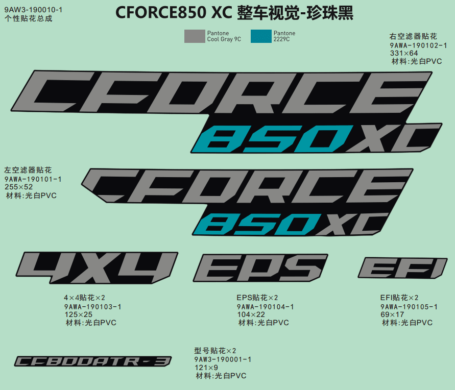 F19-1-B DECAL-PEARL BLACK