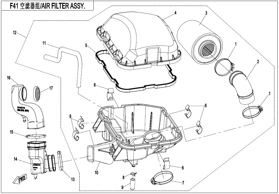 F41 AIR FILTER ASSY.