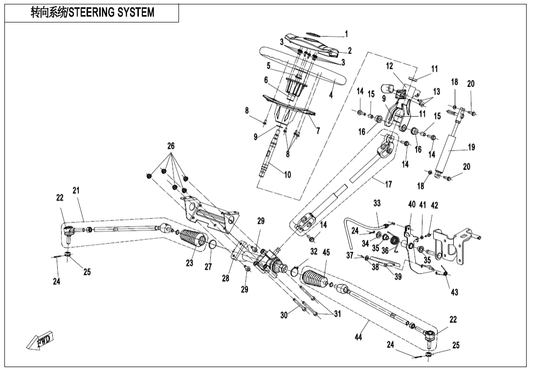 F10-A STEERING SYSTEM(STANDARD)