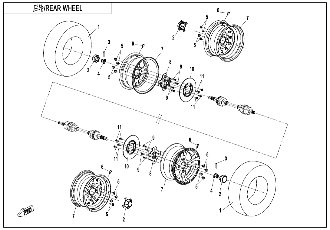 F11 REAR WHEEL