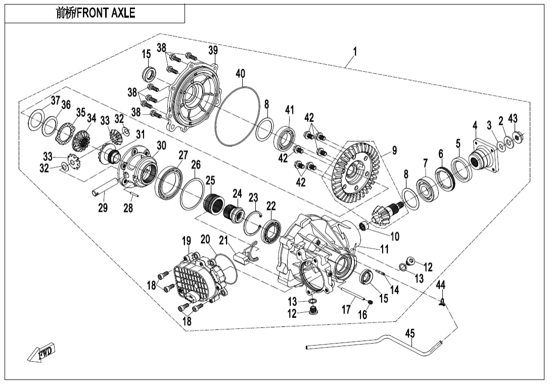 F31-V1 FRONT AXLE