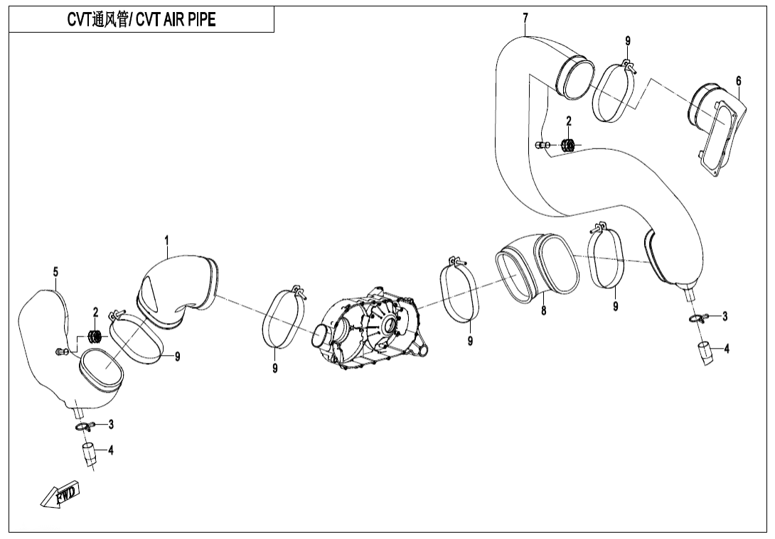 F00-2-V2 CVT AIR PIPE